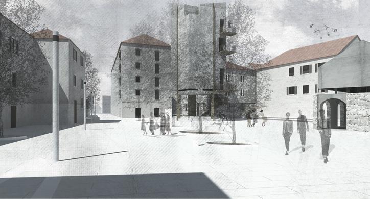 Revitalizacija Frankopanskog Trga u Senju – zgrada tržnice i Kuća Senjskih Književnika 