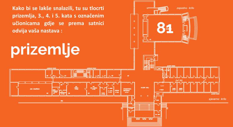 Obavijest za studente 1. semestra preddiplomskog studija 