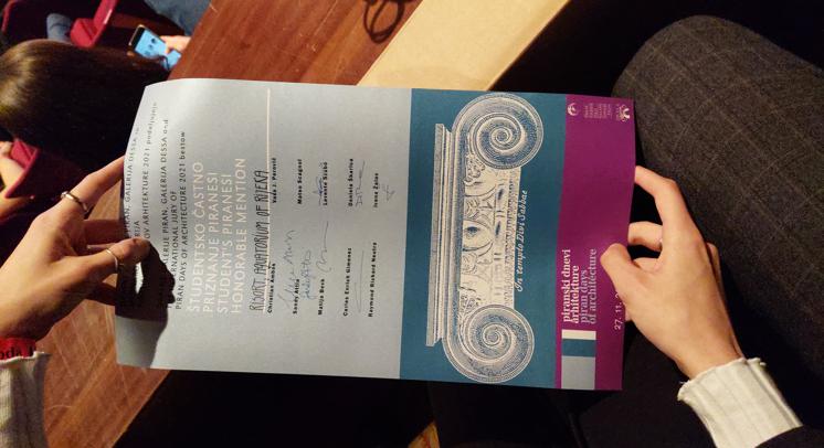 Studentski Piranesi 2021. dodijeljen grupi studenata s Af-a