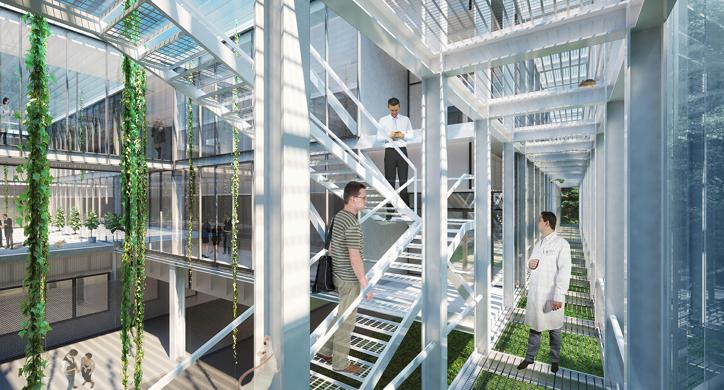 Nova zgrada unutar kompleksa Instituta Ruđer Bošković