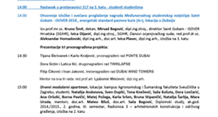 Energetski dan Arhitektonskog i Građevinskog fakulteta