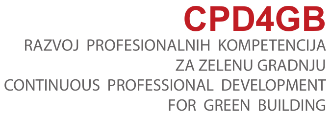 Razvoj profesionalnih kompetencija za zelenu gradnju / CPD4GB