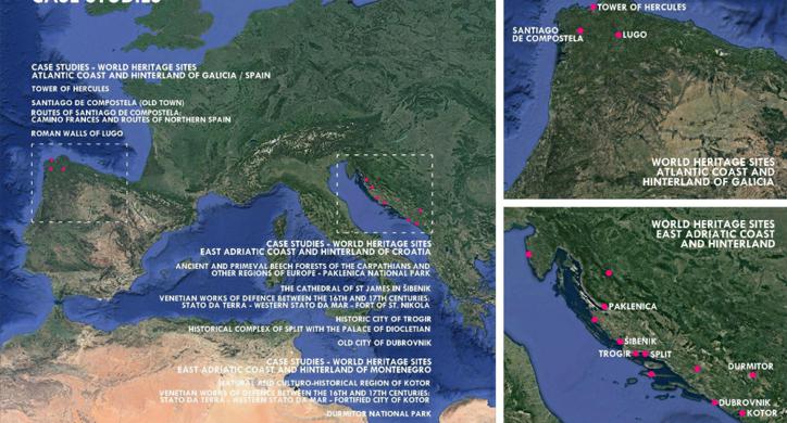 Restoring Identity of Heritage Sites in Urban, Sea and Hinterland Scapes of Galicia, Croatia and Montenegro 