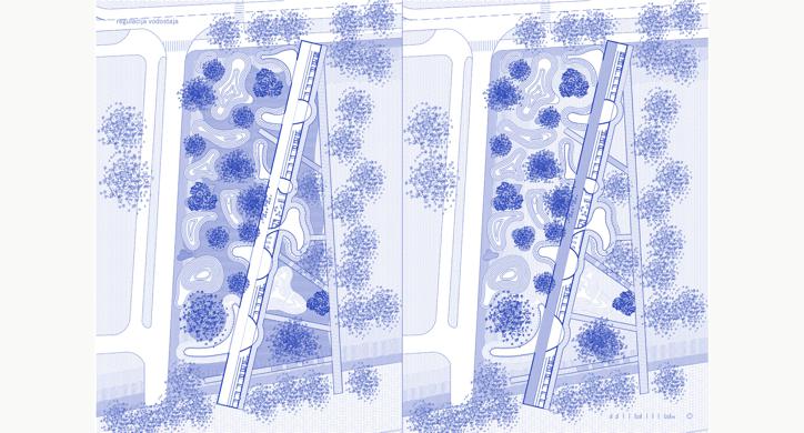 Interpretacija Savskog vodostaja: kupanje na Savi