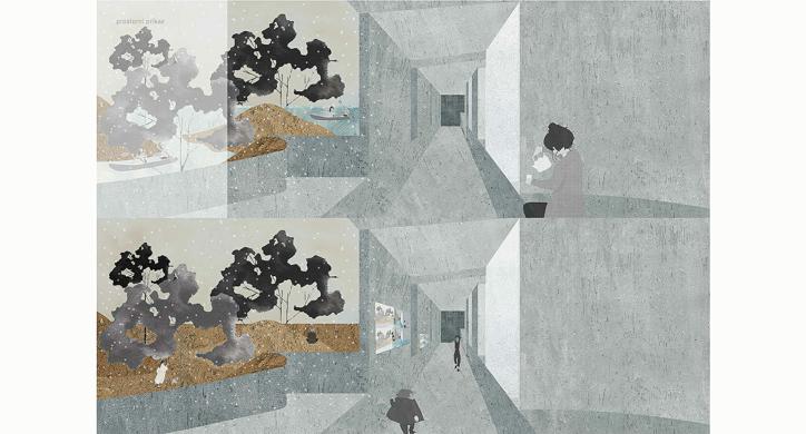 Interpretacija Savskog vodostaja: kupanje na Savi