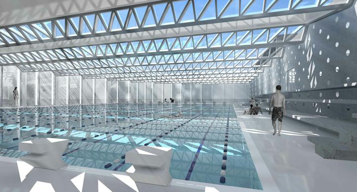 Prototip bazenske dvorane – Inside Out Pool