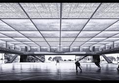 Arhitektura dvorane: Prefabricated Palace Petrinja