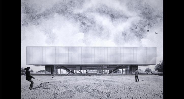 Arhitektura dvorane: Prefabricated Palace Petrinja