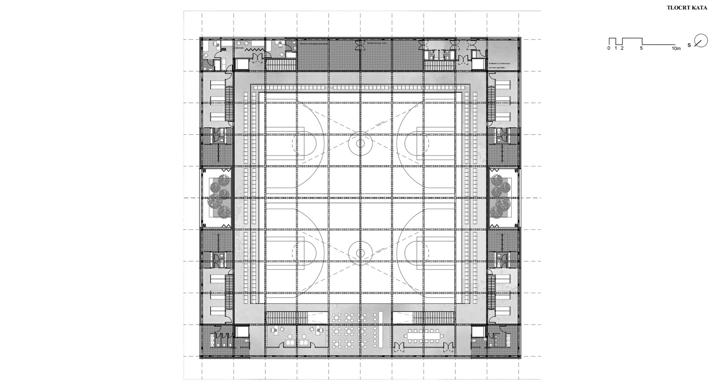 Arhitektura dvorane: Prefabricated Palace Petrinja
