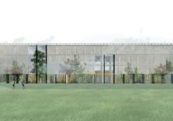 Arhitektura dvorane: Prefabricated Palace Petrinja