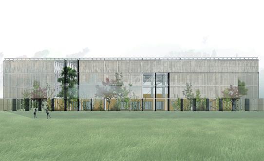 Arhitektura dvorane: Prefabricated Palace Petrinja