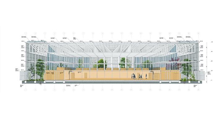 Arhitektura dvorane: Prefabricated Palace Petrinja