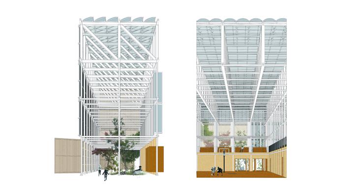 Arhitektura dvorane: Prefabricated Palace Petrinja