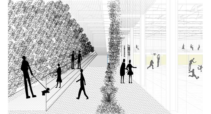 Arhitektura dvorane: Prefabricated Palace Petrinja