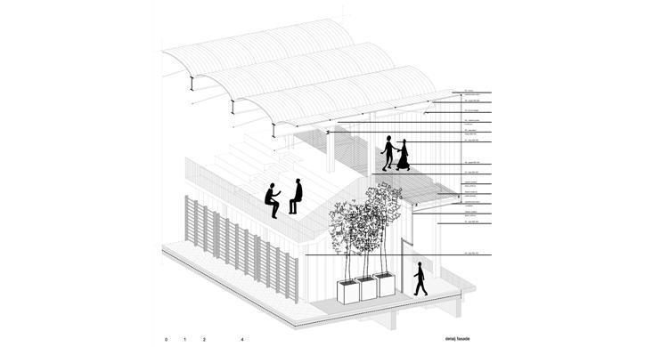 Arhitektura dvorane: Prefabricated Palace Petrinja