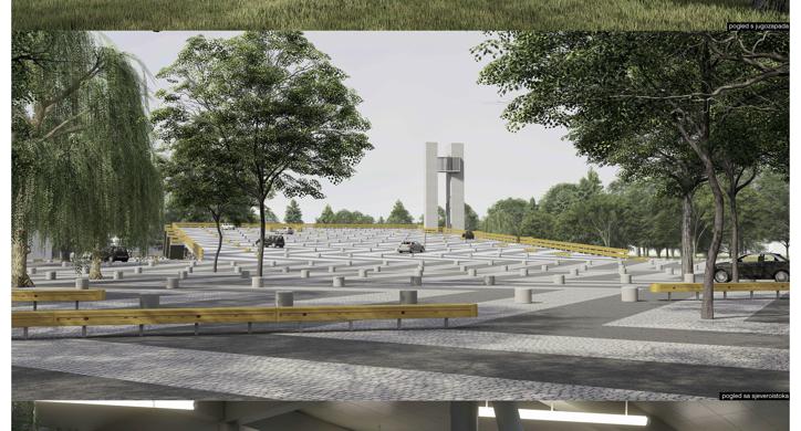 Gradski parking na prostoru bivše tvornice MTČ u Čakovcu