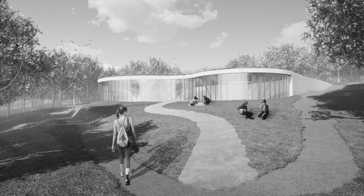 Paviljon u parku Grada mladih