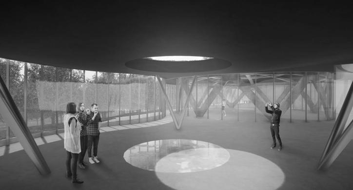 Paviljon u parku Grada mladih