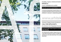 Natječaj za upis na poslijediplomski sveučilišni Doktorski znanstveni studij Arhitektura i urbanizam – ak. god. 2022./2023.