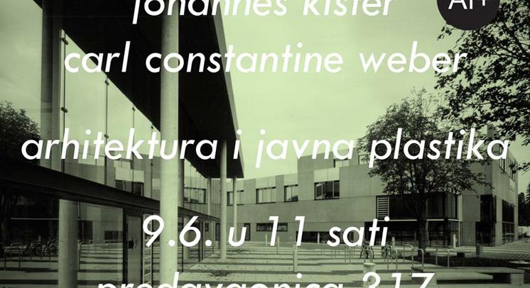 Johannes Kister i Constantine Weber: Arhitektura i javna plastika, predavanje