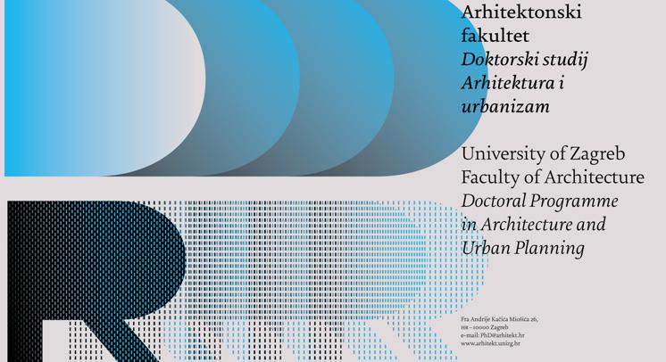 NATJEČAJ  za upis u poslijediplomski sveučilišni Doktorski studij Arhitektura i urbanizam (9. generacija)