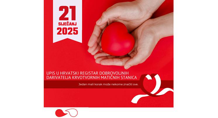 Akcija upisa u Hrvatski registar dobrovoljnih darivatelja krvotvornih matičnih stanica