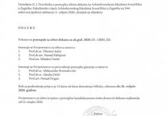 Pokretanje postupka za izbor dekana 