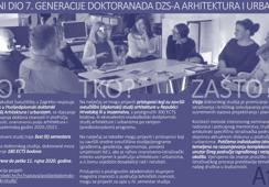 Poziv na prijave za upis 7. generacije polaznika Doktorskog studija Arhitektura i urbanizam