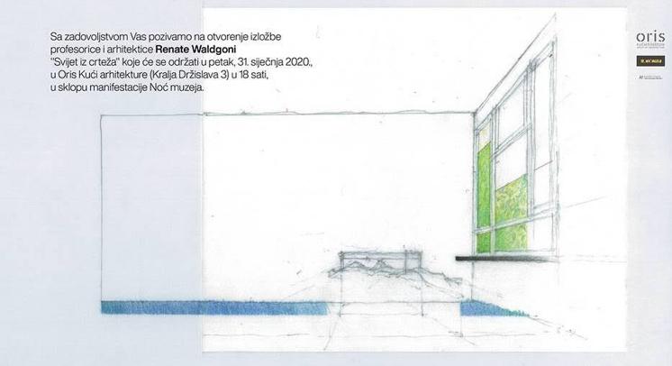 Renata Waldgoni: Svijet iz crteža, izložba 31.1. u Oris kući arhitekture