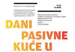 11. Dani pasivne kuće 9.-11.11. na Arhitektonskom fakultetu