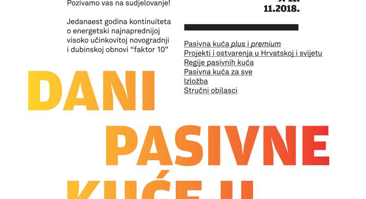 11. Dani pasivne kuće 9.-11.11. na Arhitektonskom fakultetu